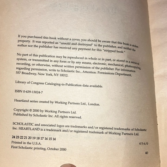 #3 Third issue Heartland: Breaking Free by Lauren Brooke - Picture 7 of 10